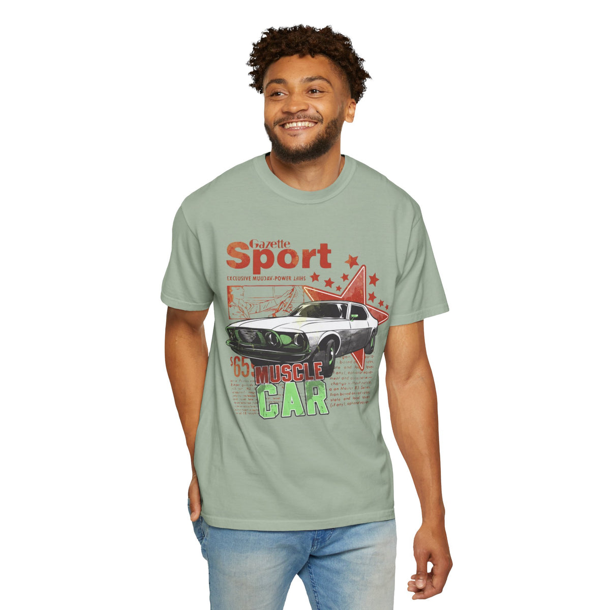 Muscle Car Graphic T-Shirt — '65 Sport Vintage Auto Tee