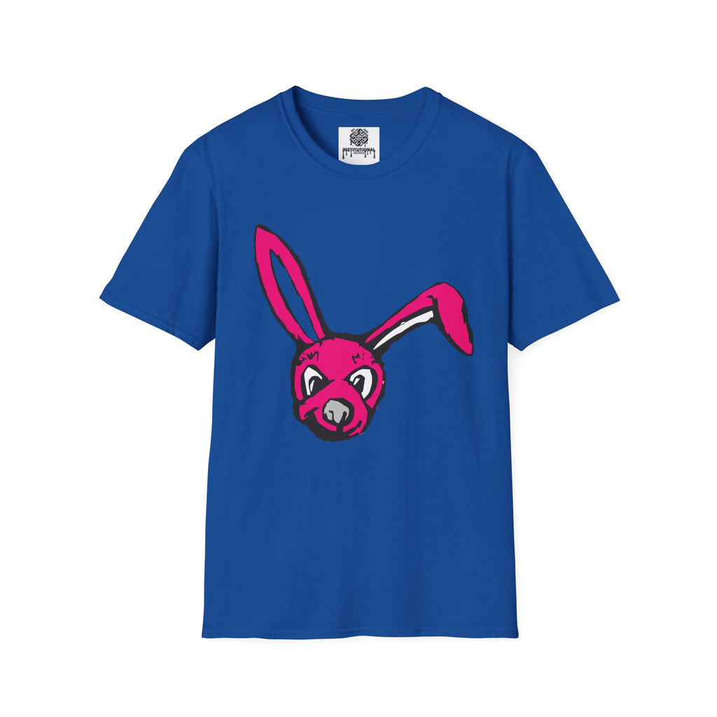 Pink Bunny Graphic T-Shirt — Playful Easter Bunny Tee