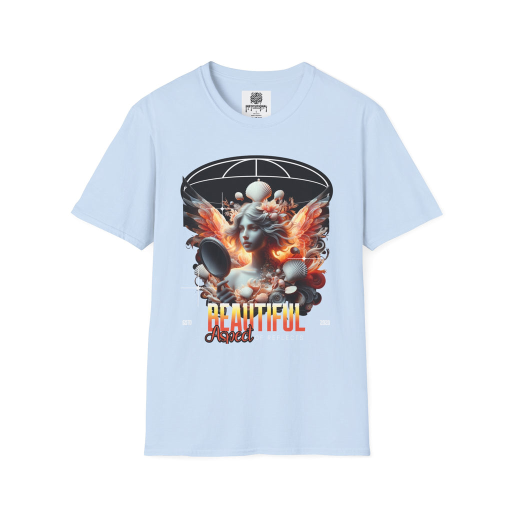Artistic Phoenix Portrait T-Shirt — 'Beautiful' Retro Surreal Graphic Tee