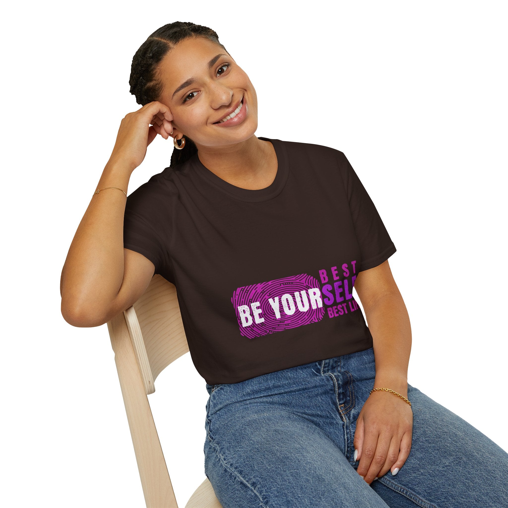 Best Yourself T-Shirt — Inspirational Pink Graphic Tee