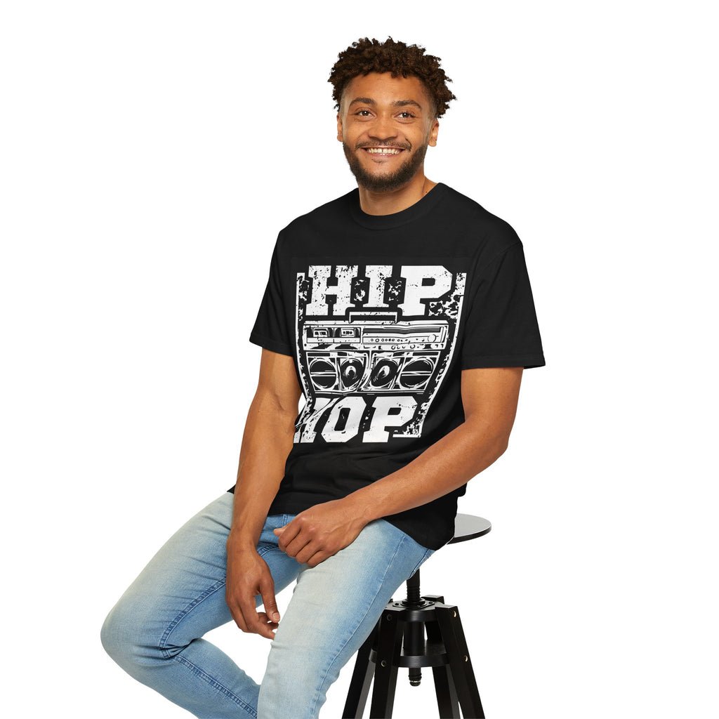 Hip Hop Boombox T-Shirt — Retro Urban Music Tee