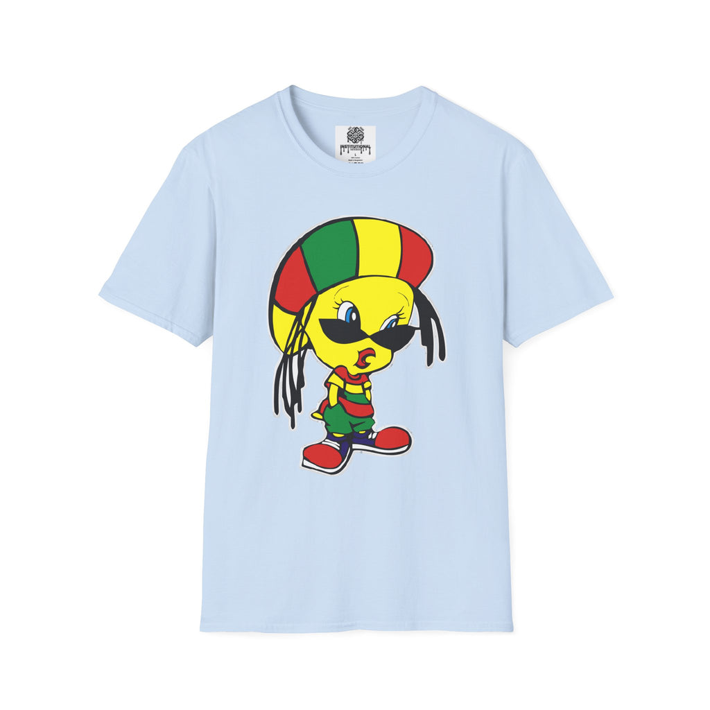 Rasta Tweety T-Shirt — Reggae Cartoon Graphic Tee