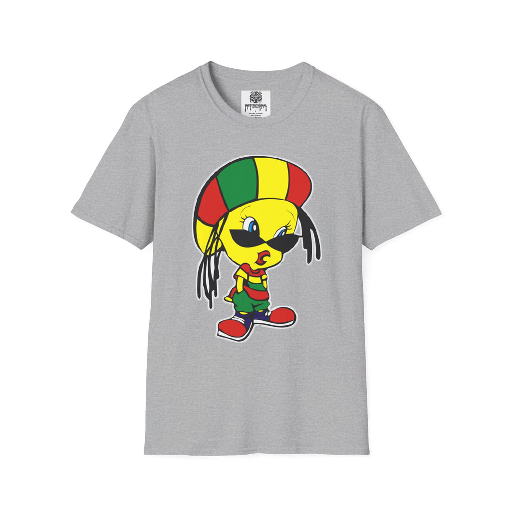 Rasta Tweety T-Shirt — Reggae Cartoon Graphic Tee