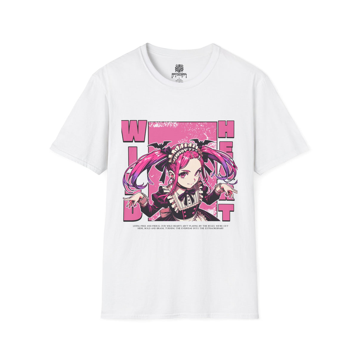 Witch Girl Anime T-Shirt — Pink Gothic Kawaii Graphic Tee