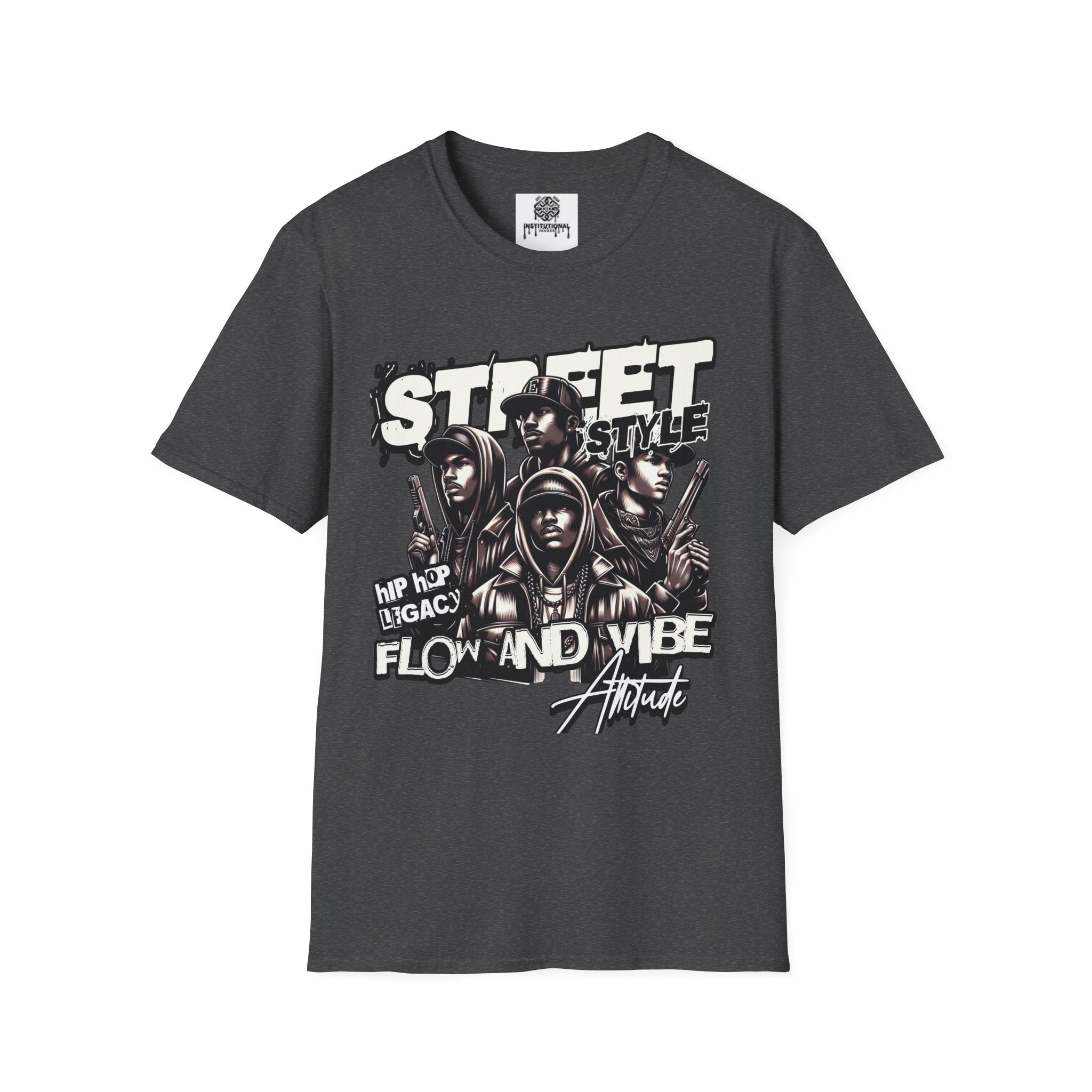 Street Style Graphic T‑Shirt — 'Street Style' Urban Vibe Tee with Crew Portraits