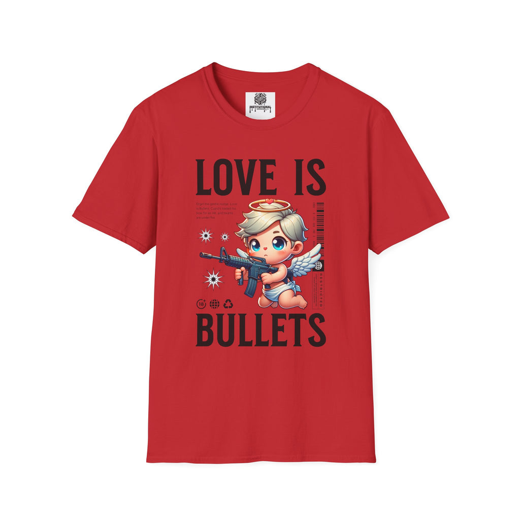 Love Is Bullets T-Shirt — Cute Angel Shooter Graphic Tee