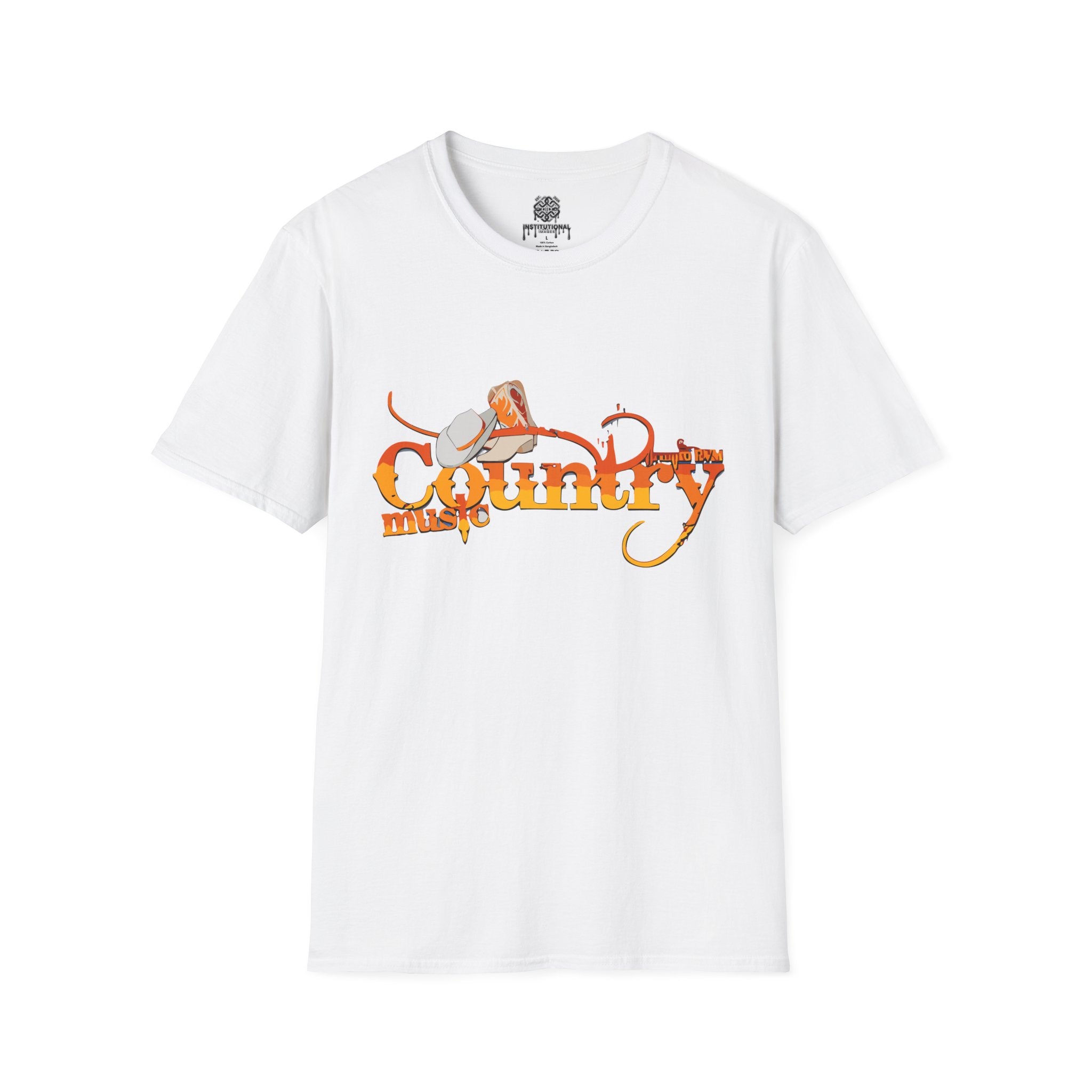Country Music T‑Shirt — Vintage Cowboy Hat & Guitar Graphic