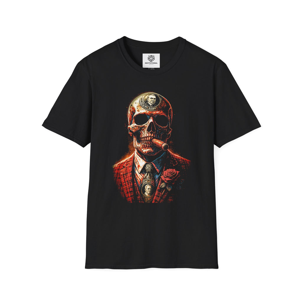Skull Cigar Gentleman T‑Shirt — Vintage Dapper Skull Graphic Tee