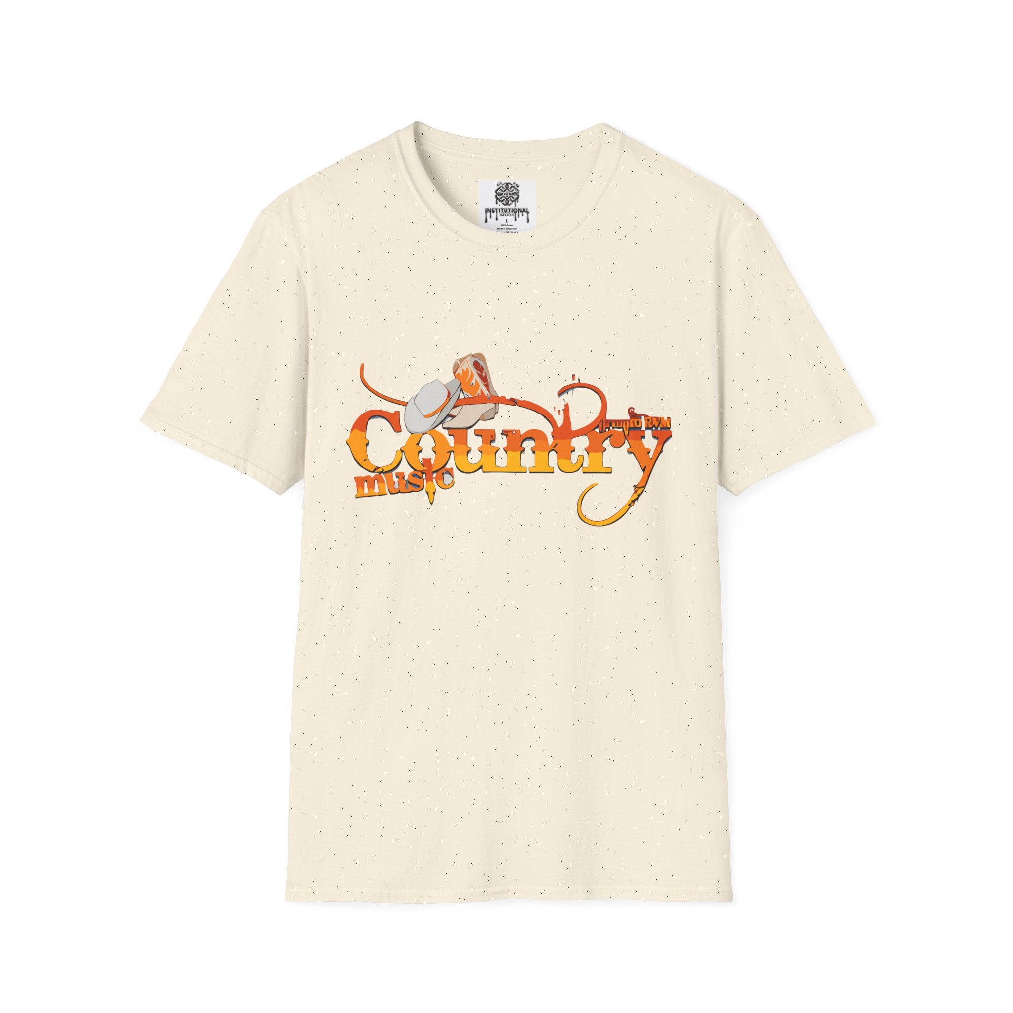 Country Music T‑Shirt — Vintage Cowboy Hat & Guitar Graphic