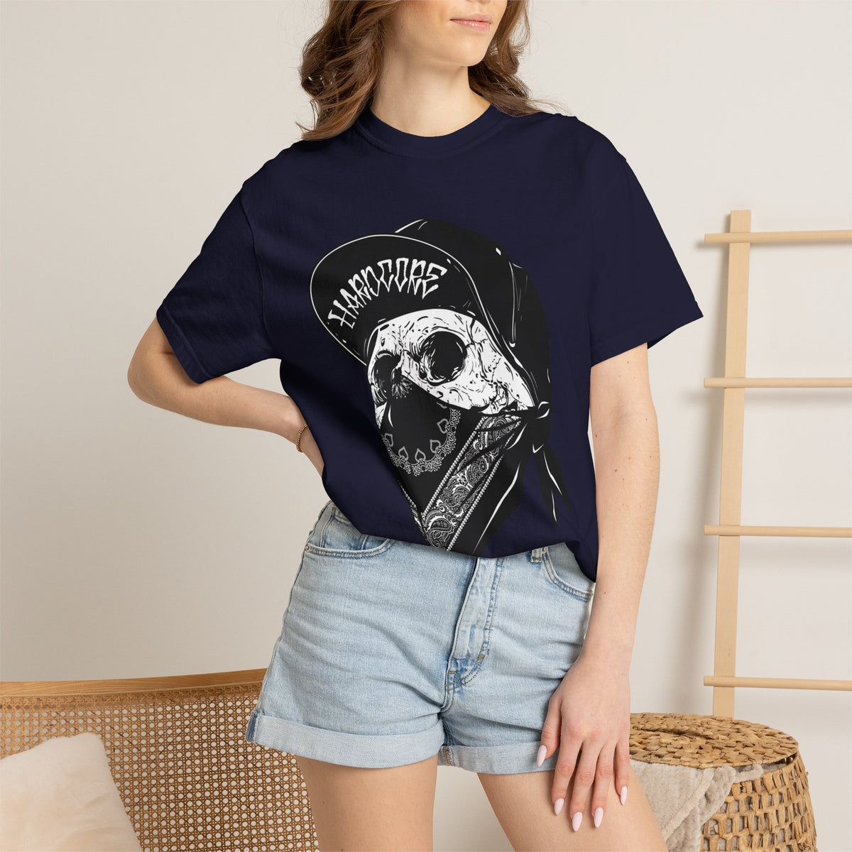 Skull Bandana Tee — Streetwear Graphic T-Shirt