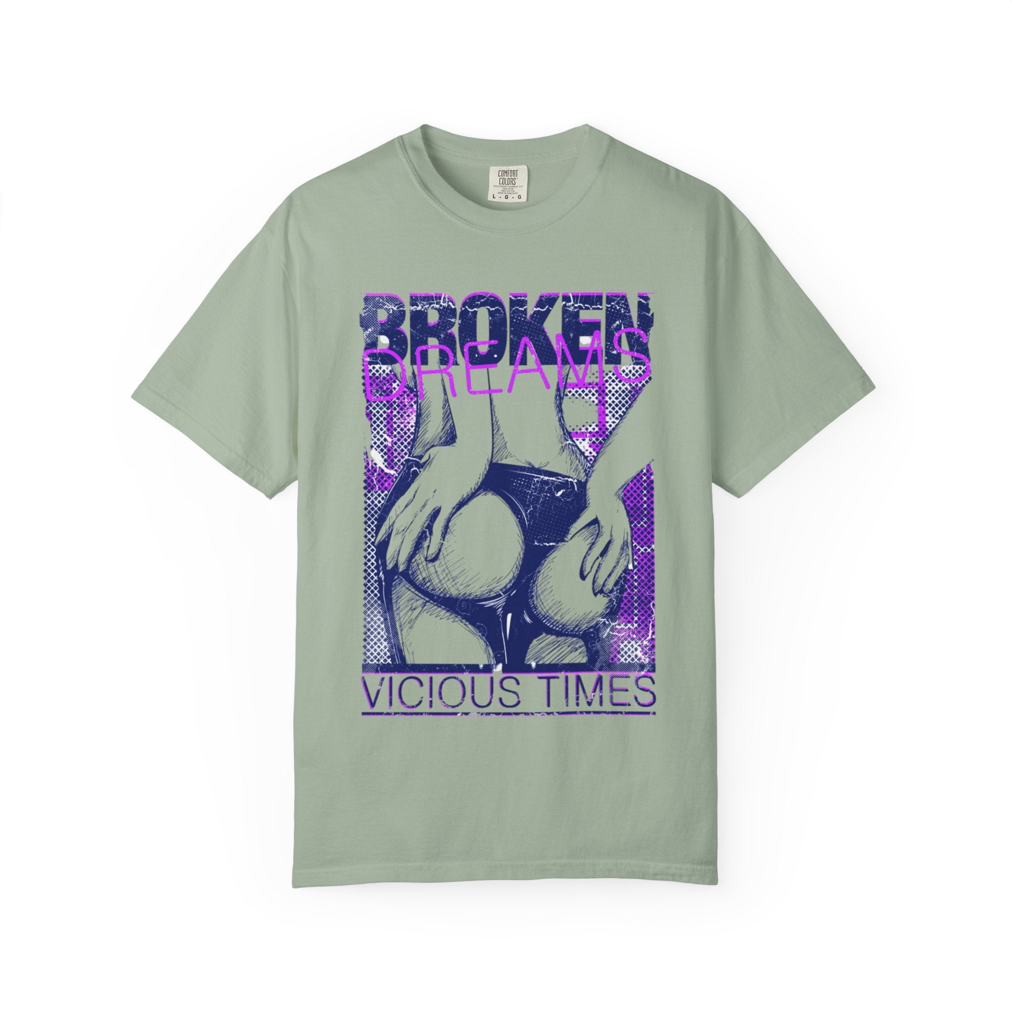 Broken Dreams Graphic T-Shirt — "Vicious Times" Retro Pop Art Tee