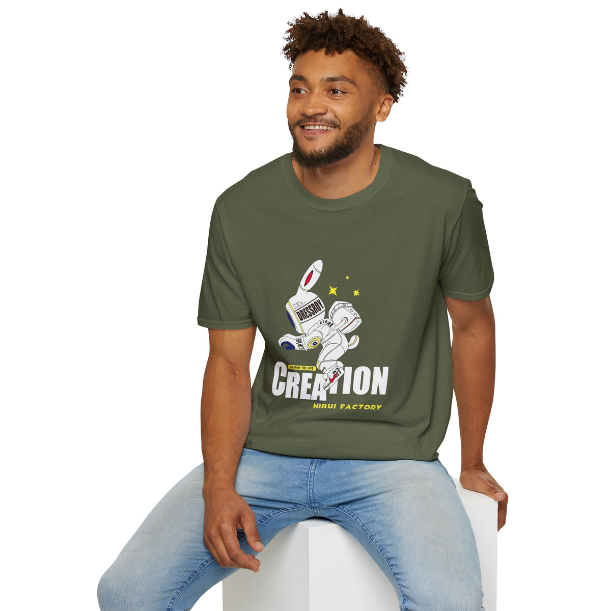 Astronaut Creation T‑Shirt — 'Creation' Space Graphic Tee