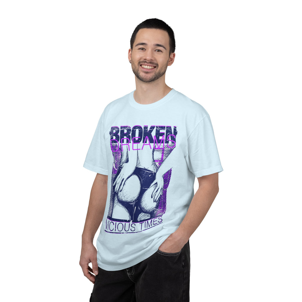Broken Dreams Graphic T-Shirt — "Vicious Times" Retro Pop Art Tee