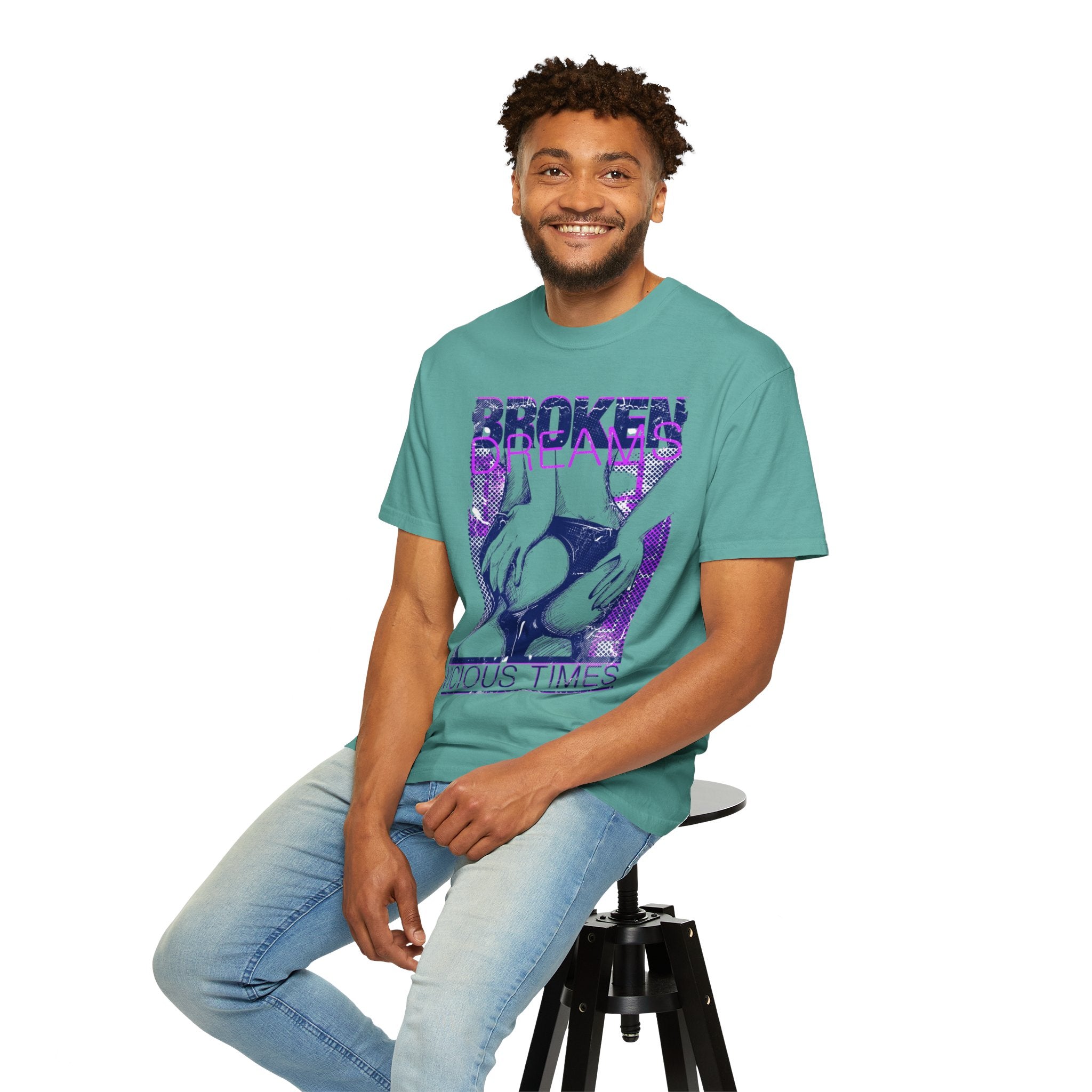 Broken Dreams Graphic T-Shirt — "Vicious Times" Retro Pop Art Tee