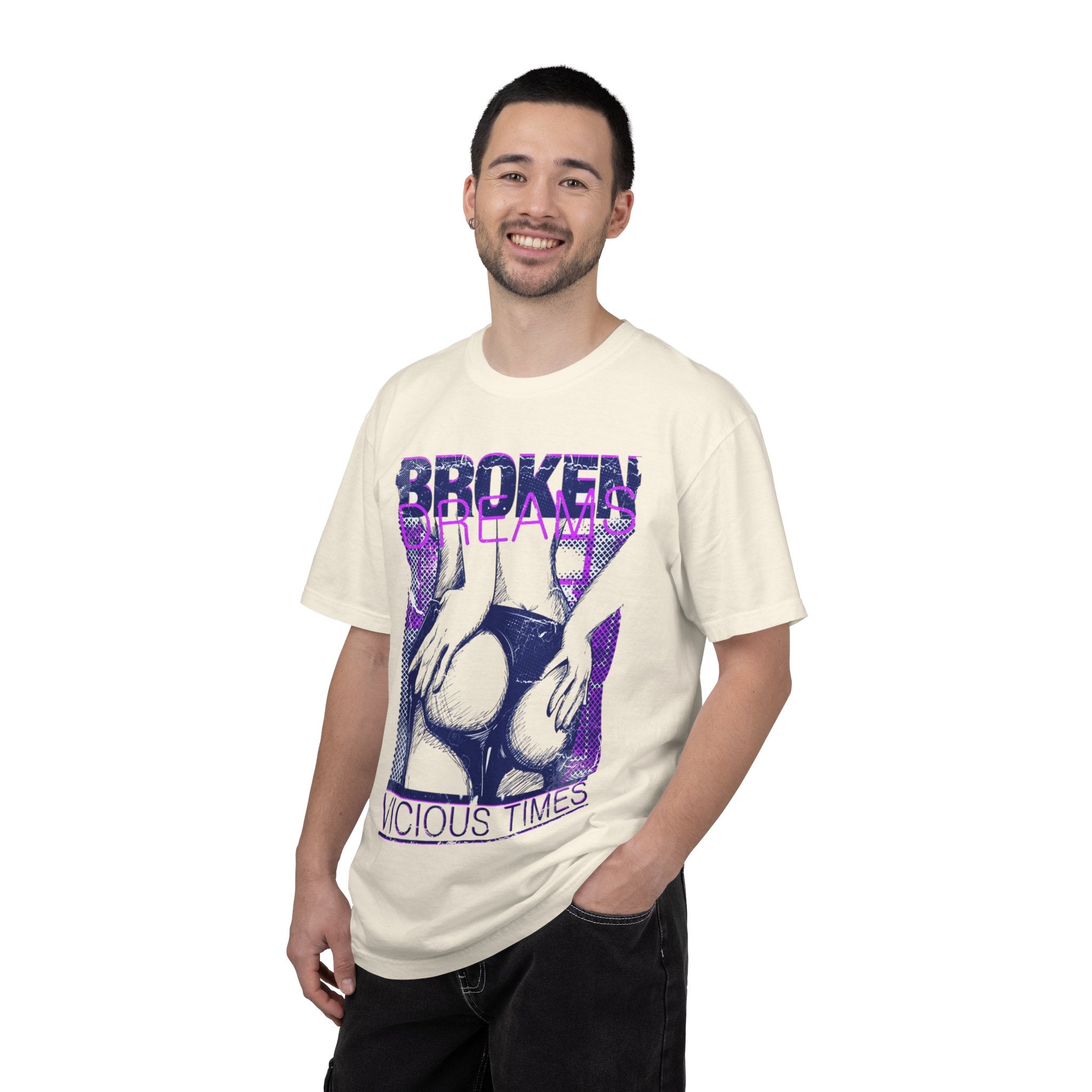 Broken Dreams Graphic T-Shirt — "Vicious Times" Retro Pop Art Tee