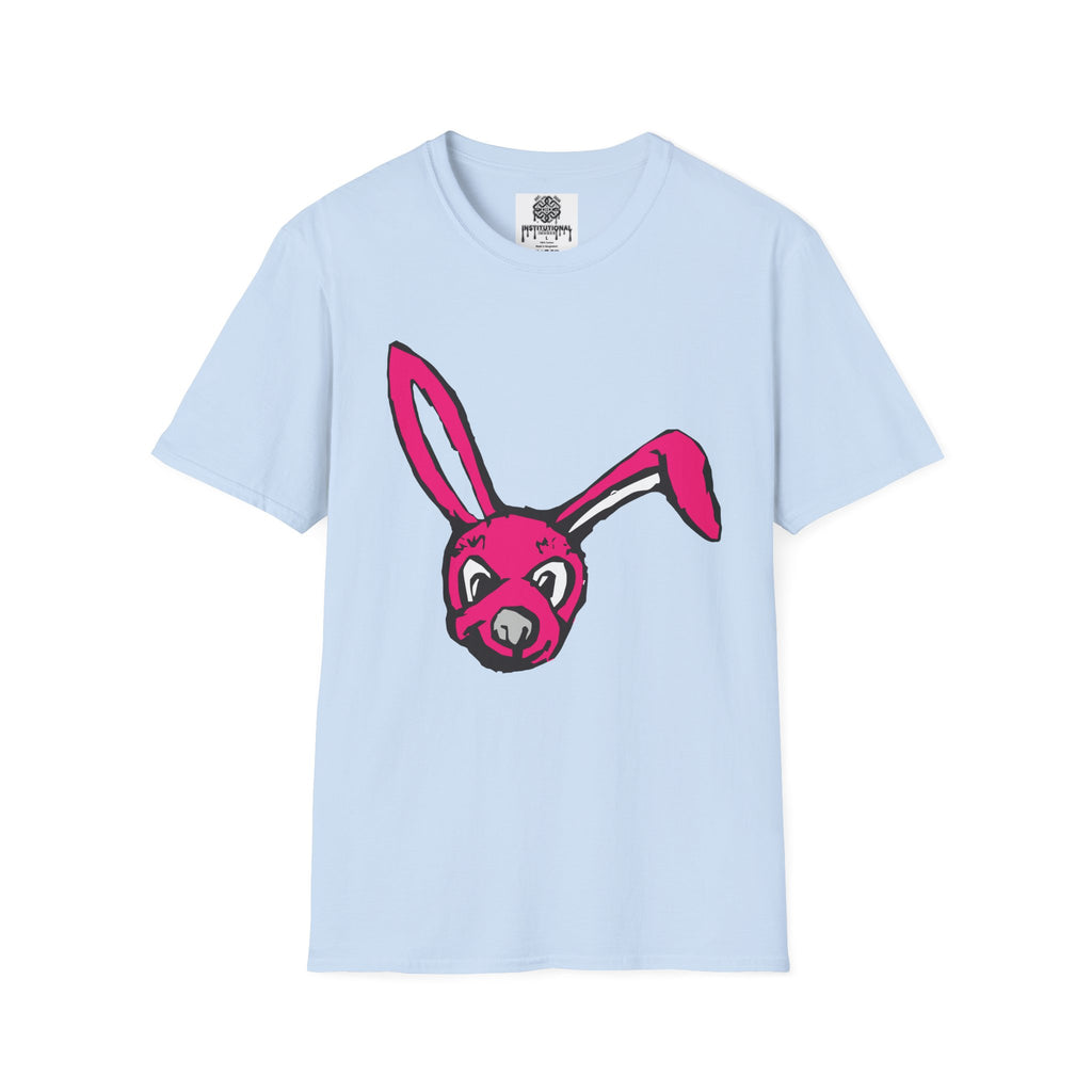 Pink Bunny Graphic T-Shirt — Playful Easter Bunny Tee