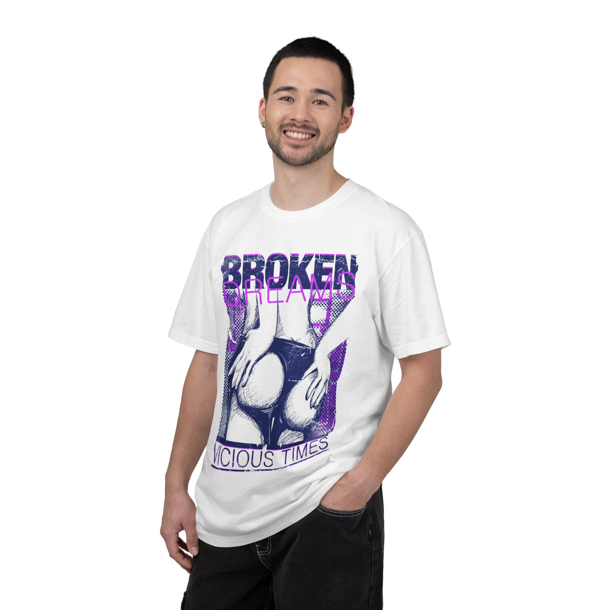 Broken Dreams Graphic T-Shirt — "Vicious Times" Retro Pop Art Tee
