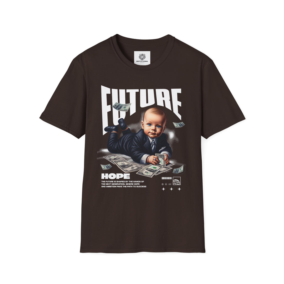 Baby Boss Money Tee — Funny Infant Business Graphic T-Shirt