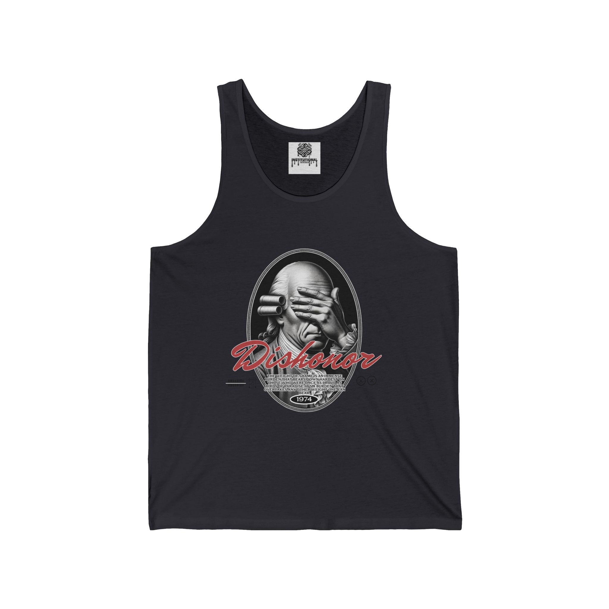 Rebel Reader Tank Top — 'Disobedient' Vintage Portrait Graphic