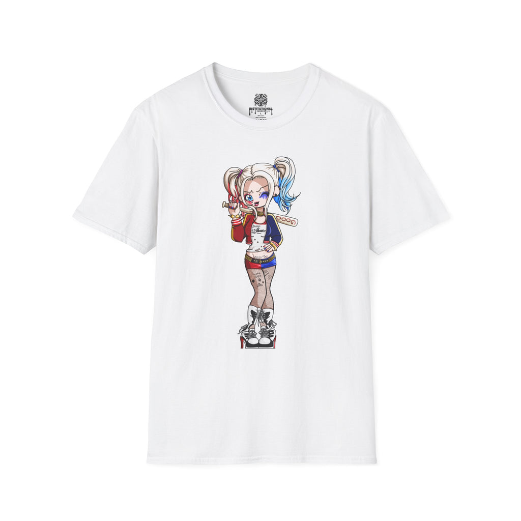Harley Quinn Chibi Graphic T-Shirt — 'Daddy's Lil Monster' Cute Punk Tee