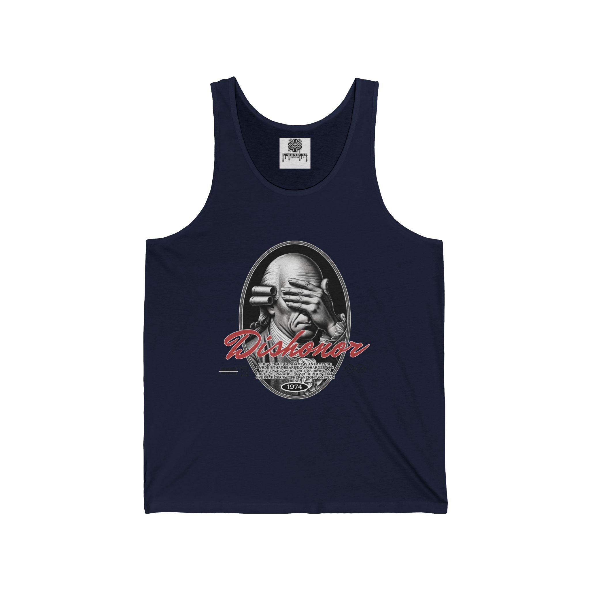 Rebel Reader Tank Top — 'Disobedient' Vintage Portrait Graphic