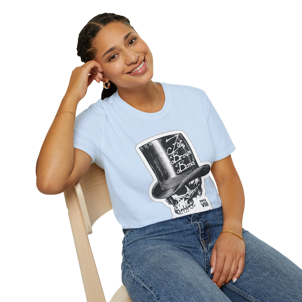 Top Hat Skull Band Tee — Zac Brown Band Graphic T-Shirt