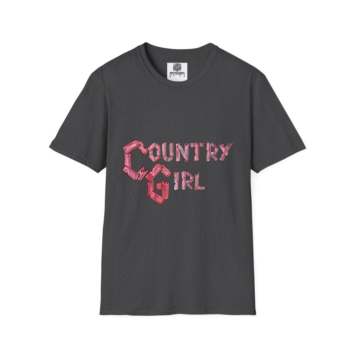 Country Girl T-Shirt — Western Pink Rope Typography Tee