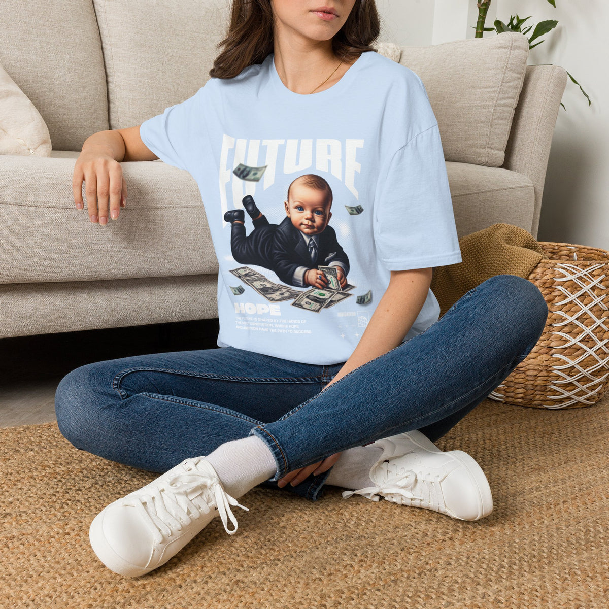 Baby Boss Money Tee — Funny Infant Business Graphic T-Shirt
