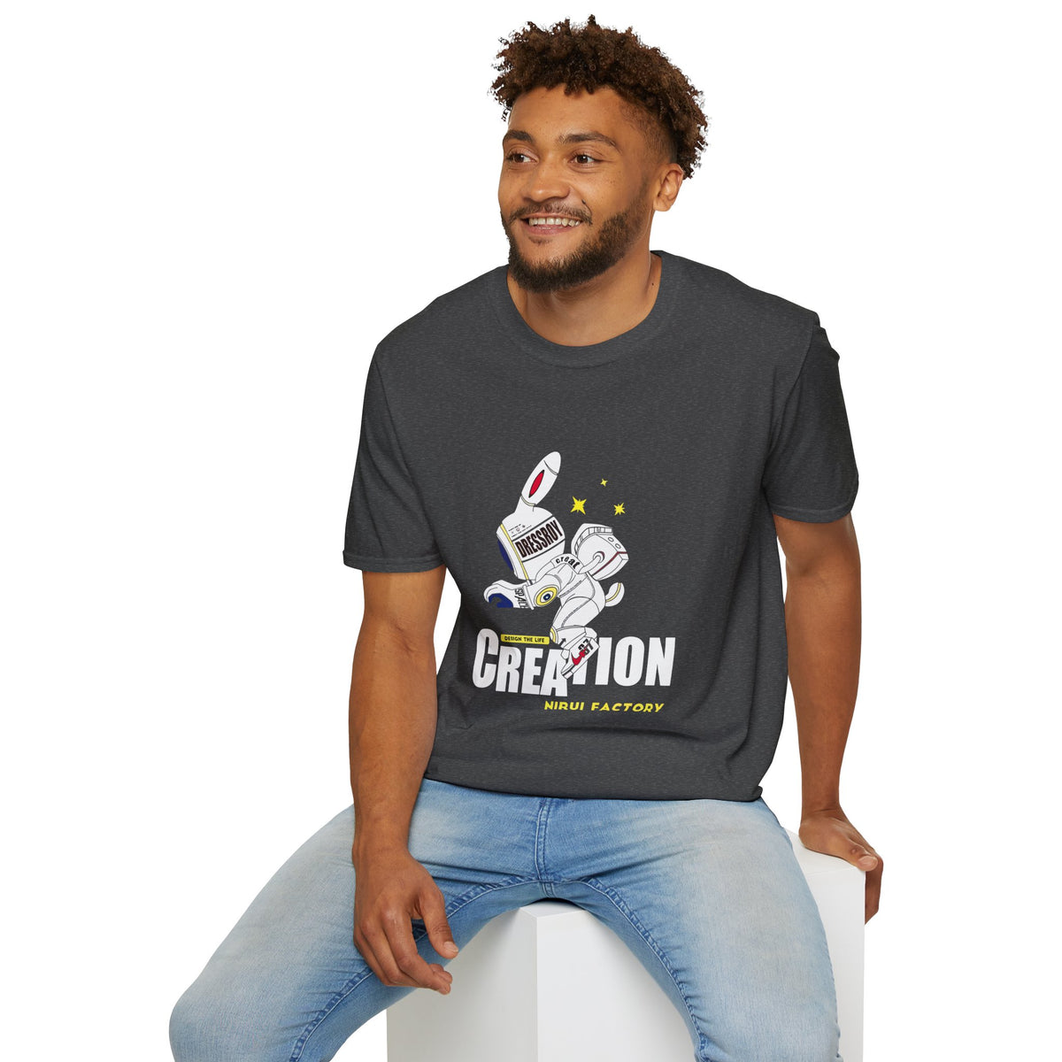 Astronaut Creation T‑Shirt — 'Creation' Space Graphic Tee