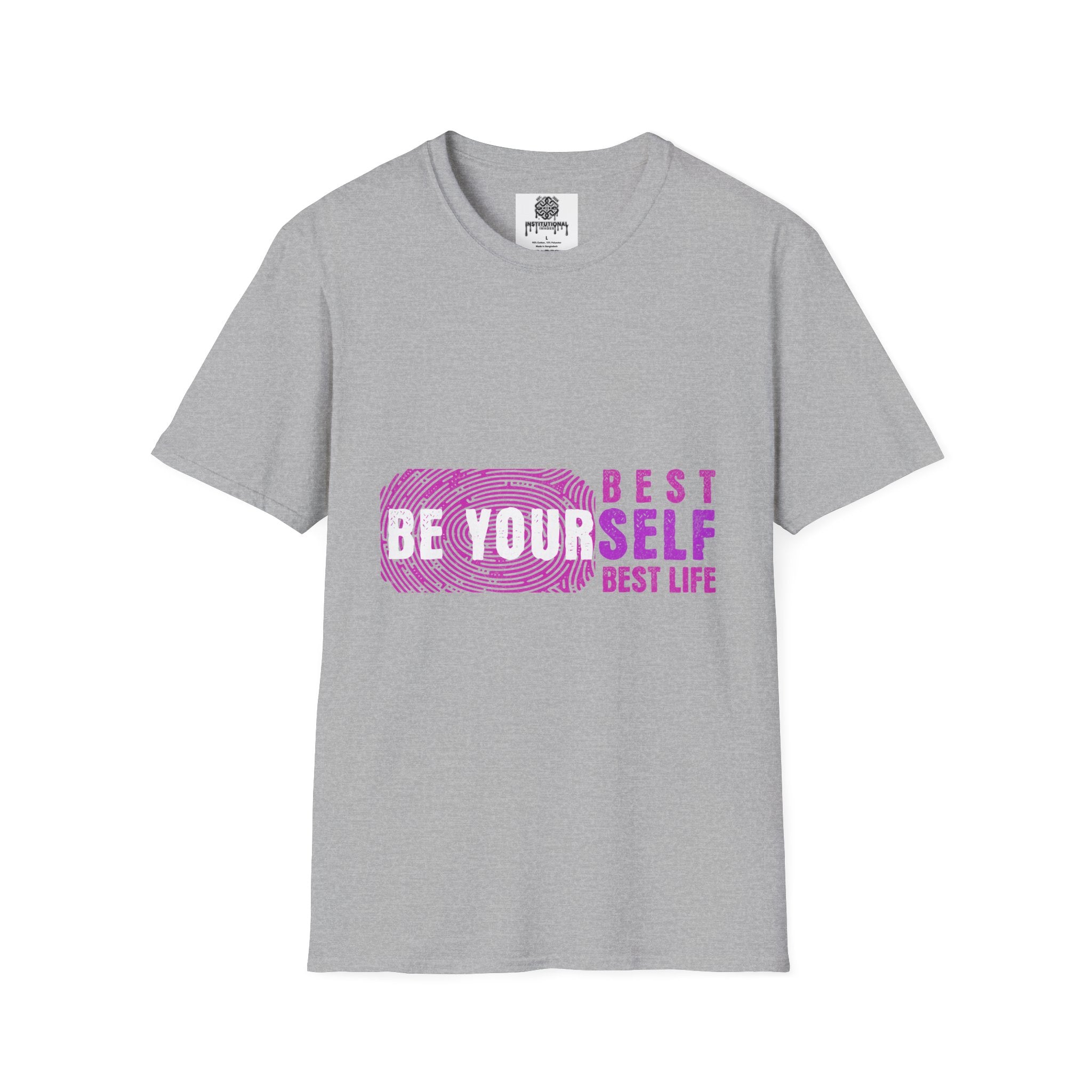 Best Yourself T-Shirt — Inspirational Pink Graphic Tee