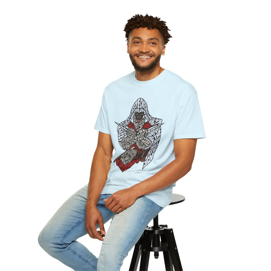Assassin Hooded Warrior Graphic T-Shirt — Retro Gamer / Video Game Fan Tee