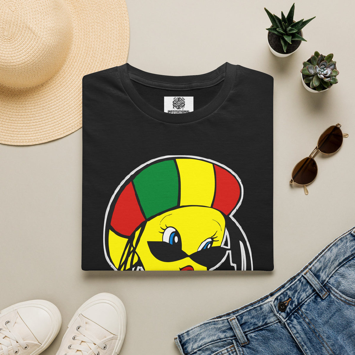 Rasta Tweety T-Shirt — Reggae Cartoon Graphic Tee