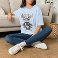 Denial Bear Graphic T-Shirt — Edgy Metallic Teddy Tee