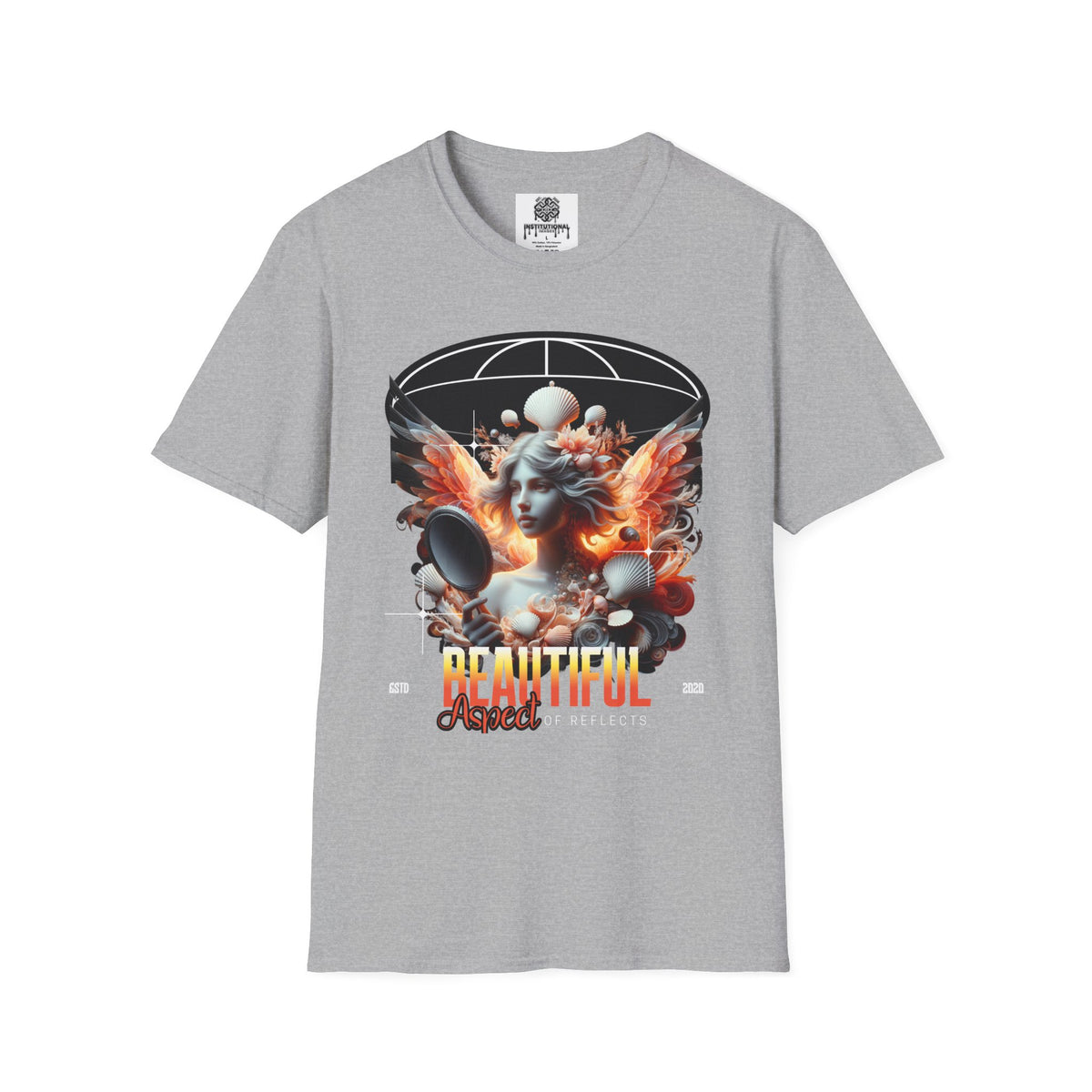 Artistic Phoenix Portrait T-Shirt — 'Beautiful' Retro Surreal Graphic Tee