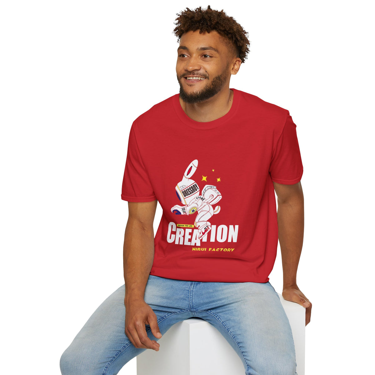 Astronaut Creation T‑Shirt — 'Creation' Space Graphic Tee