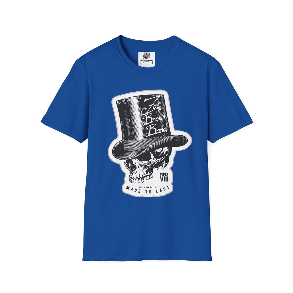 Top Hat Skull Band Tee — Zac Brown Band Graphic T-Shirt