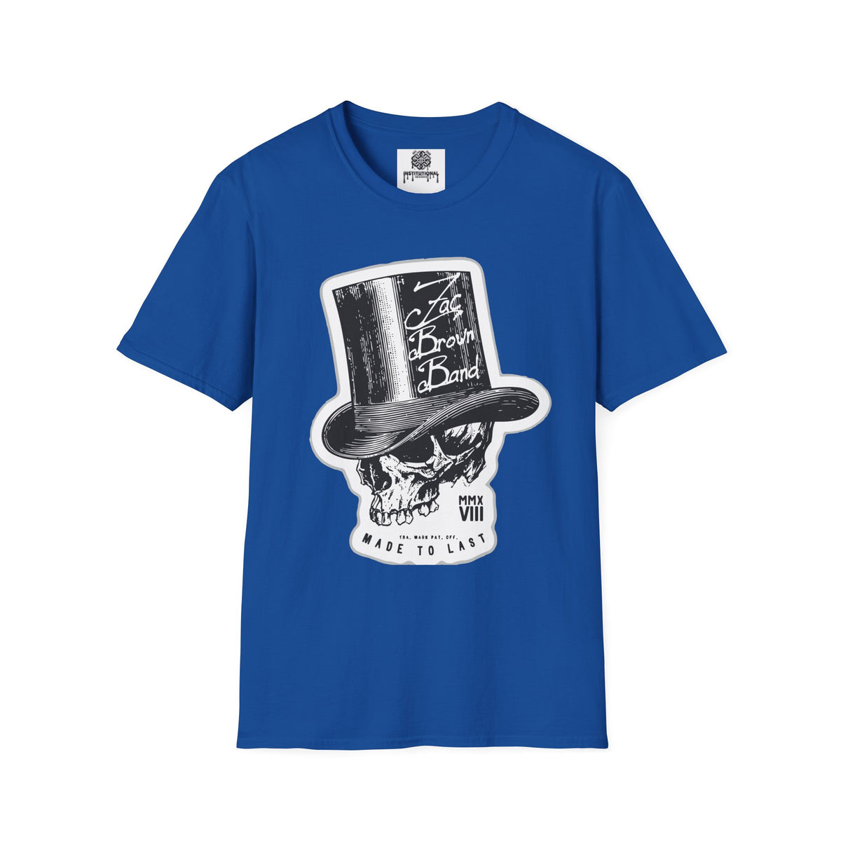 Top Hat Skull Band Tee — Zac Brown Band Graphic T-Shirt