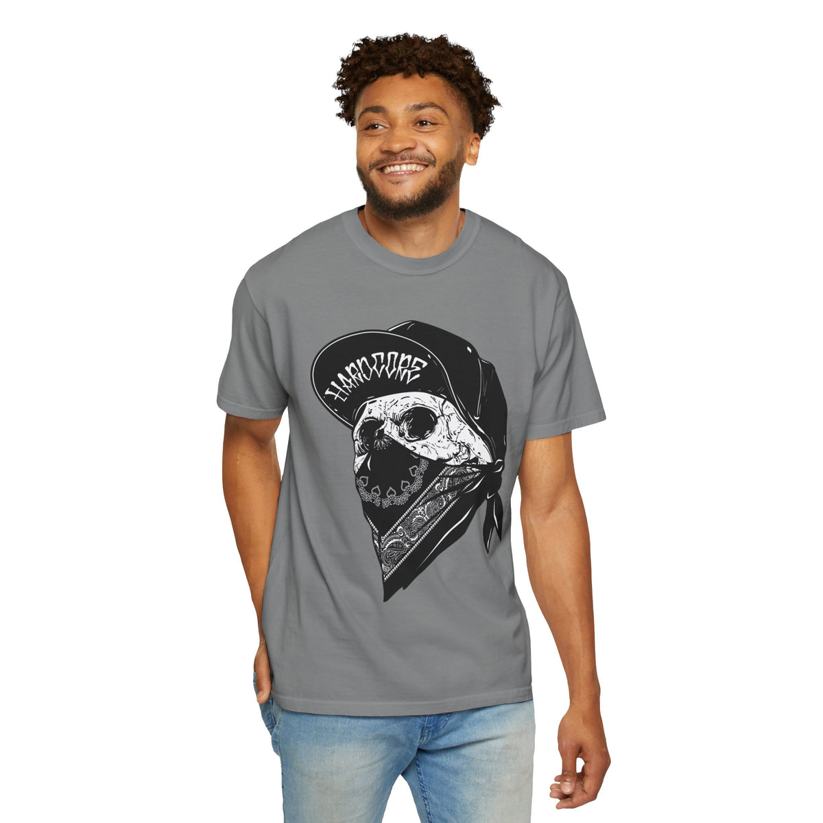 Skull Bandana Tee — Streetwear Graphic T-Shirt