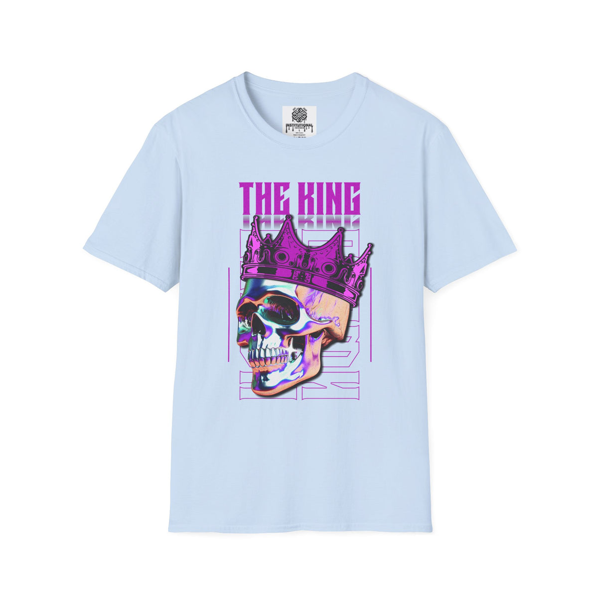 The King Skull Tee — Neon Crown Graphic T‑Shirt