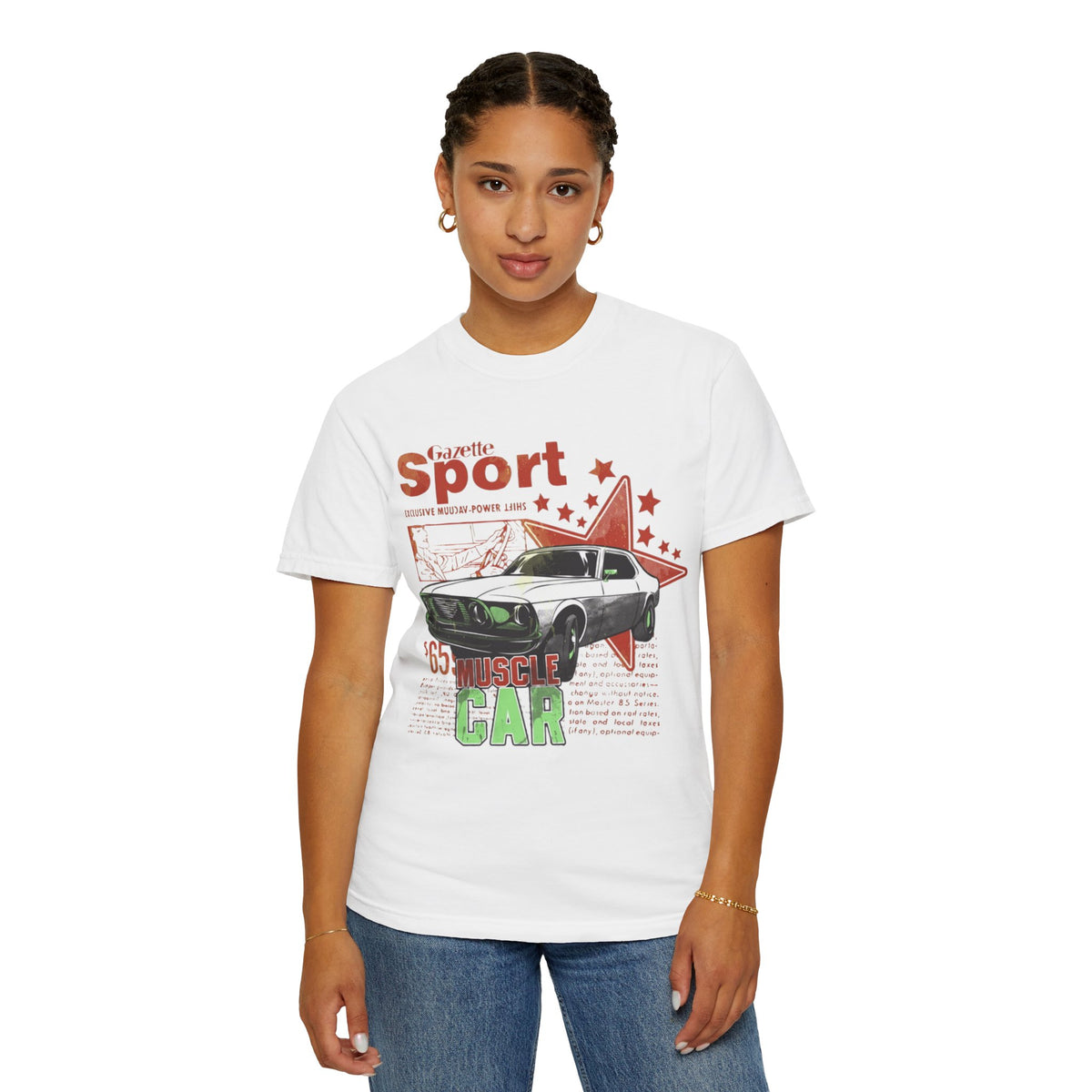 Muscle Car Graphic T-Shirt — '65 Sport Vintage Auto Tee
