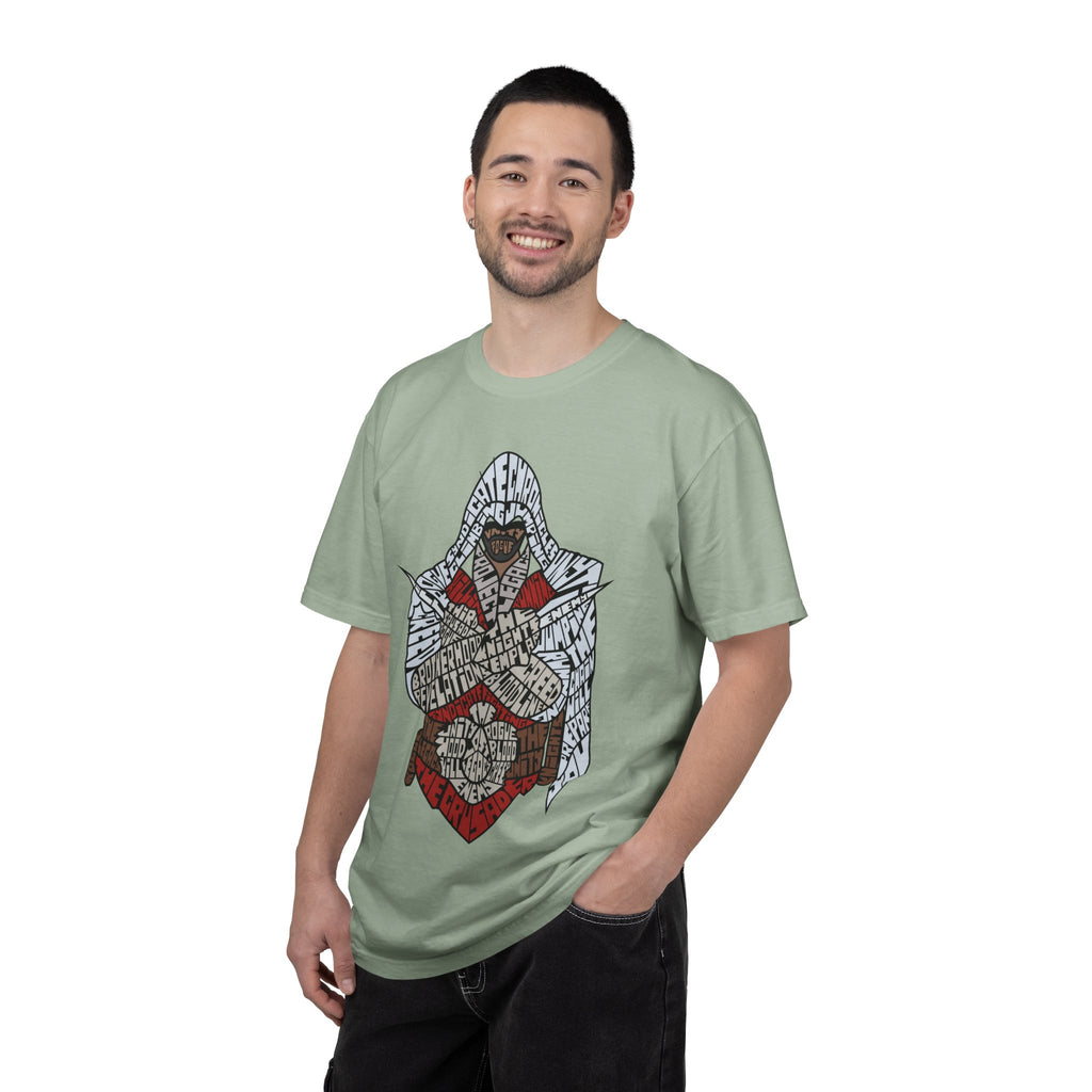 Assassin Hooded Warrior Graphic T-Shirt — Retro Gamer / Video Game Fan Tee