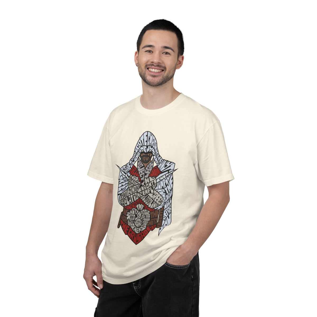 Assassin Hooded Warrior Graphic T-Shirt — Retro Gamer / Video Game Fan Tee