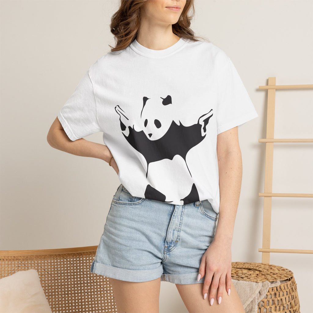 Panda with Guns T-Shirt — Streetwear Graphic Tee