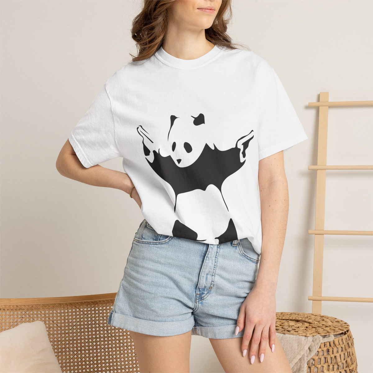 Panda with Guns T-Shirt — Streetwear Graphic Tee