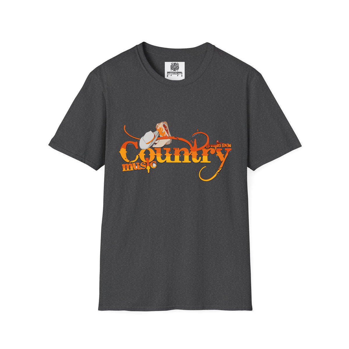 Country Music T‑Shirt — Vintage Cowboy Hat & Guitar Graphic