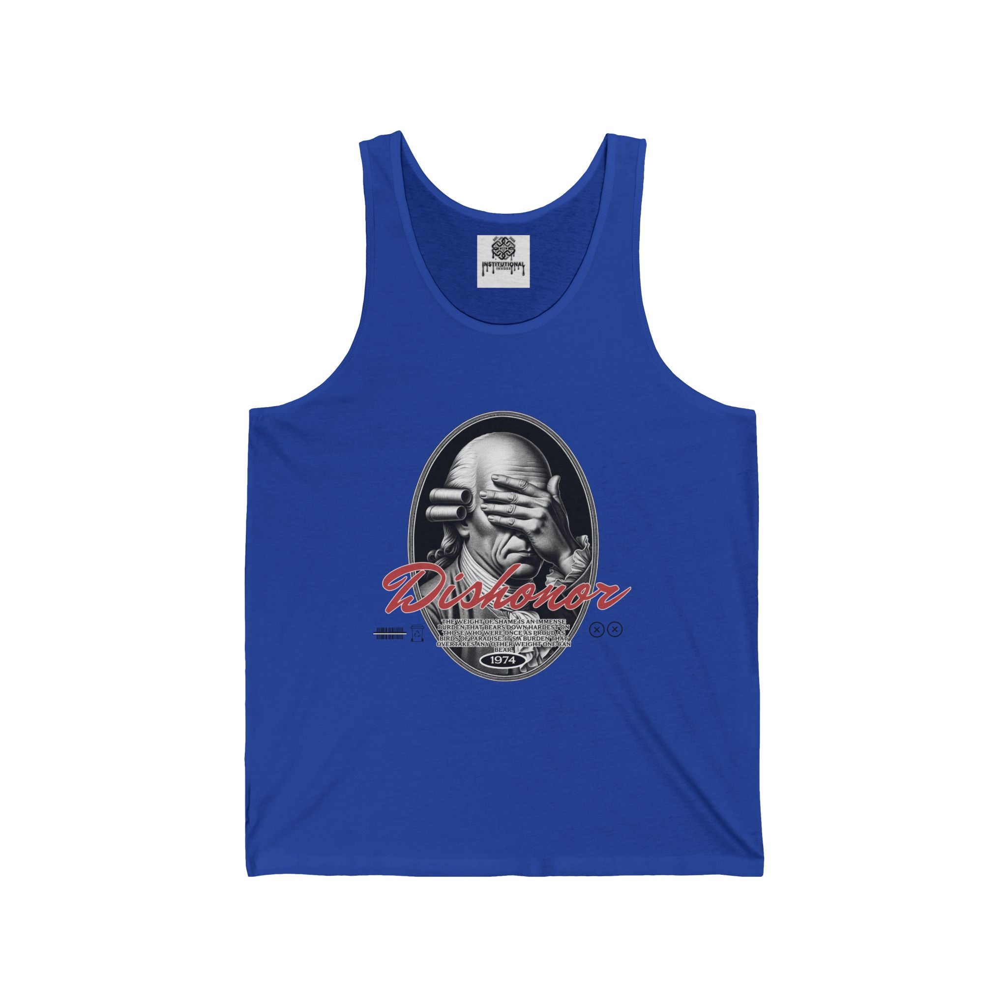 Rebel Reader Tank Top — 'Disobedient' Vintage Portrait Graphic