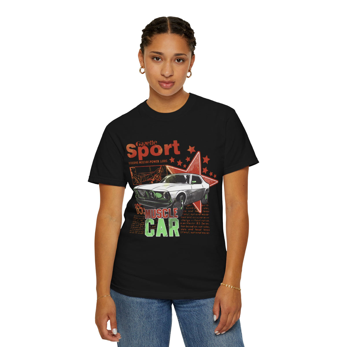Muscle Car Graphic T-Shirt — '65 Sport Vintage Auto Tee