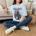 Time After Death Skull Tee — Gothic Hourglass Graphic T-Shirt