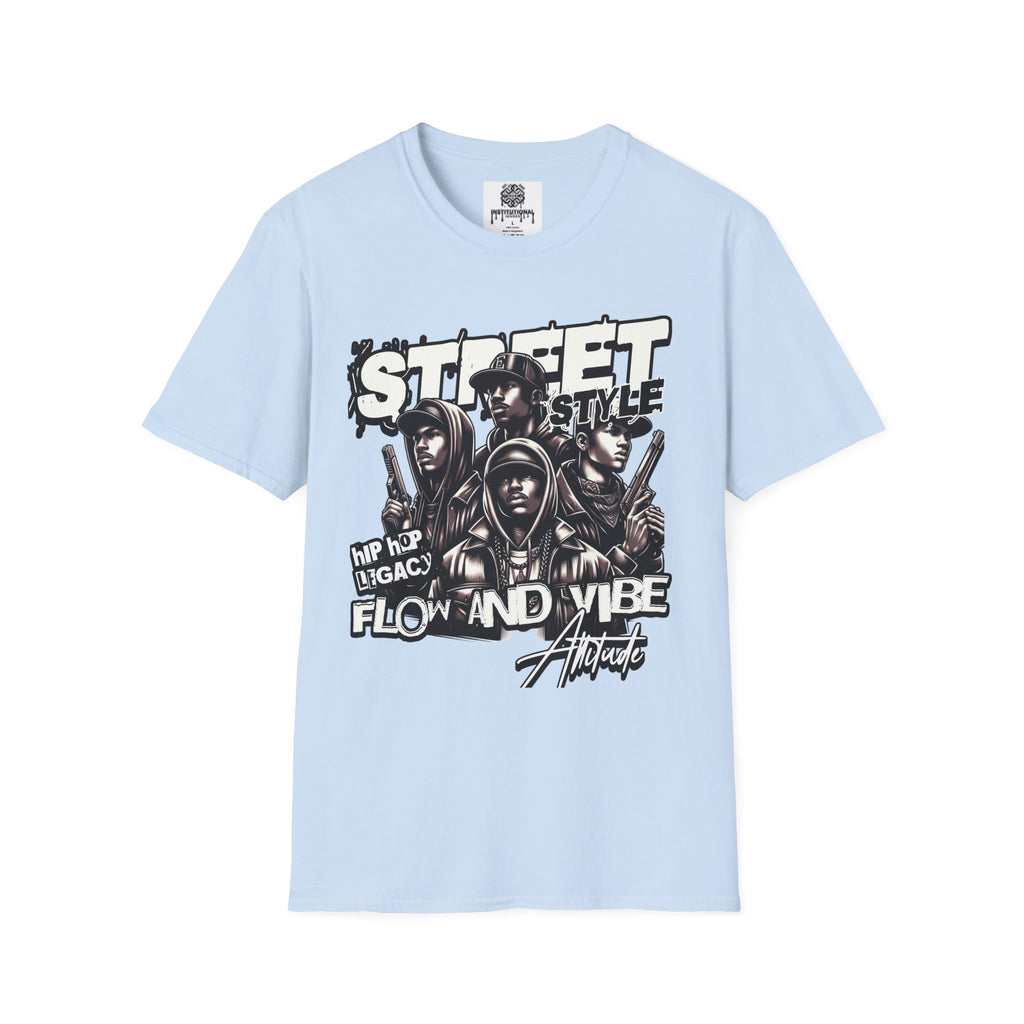 Street Style Graphic T‑Shirt — 'Street Style' Urban Vibe Tee with Crew Portraits