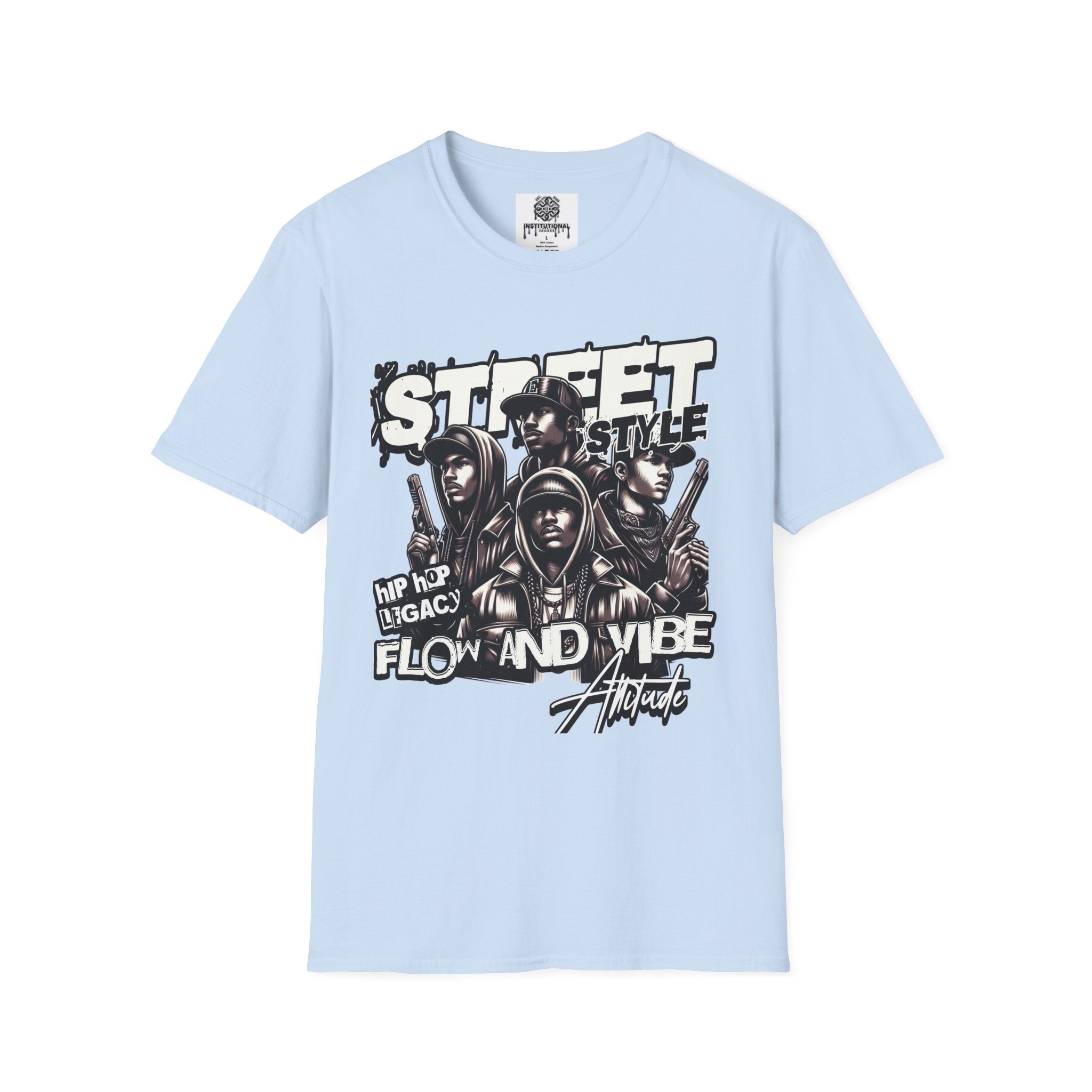 Street Style Graphic T‑Shirt — 'Street Style' Urban Vibe Tee with Crew Portraits